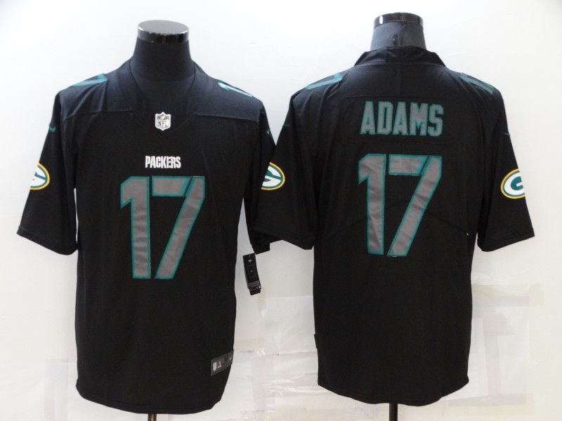 Men Green Bay Packers #17 Adams Black New Vapor Untouchable Limited Player 2021 Nike NFL Jersey->boston celtics->NBA Jersey